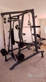 Machina da palestra + dischi di peso