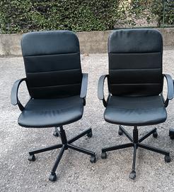 Sedie/poltrone da ufficio/studio con rotelle 