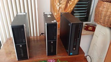3 PC HP funzionanti senza hdd e senza RAM
