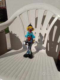 Pagliaccio in vetro di Murano