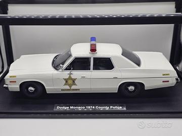 MODELLO AUTO DODGE MONACO POLICE HAZZARD NO BURAGO