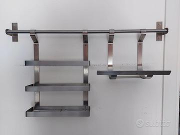 set cucina IKEA vintage serie GRUNDTAL acciaio