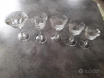 Set Bicchieri antichi da esposizione