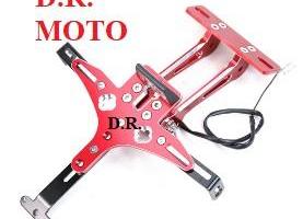 Porta targa regolabile alluminio