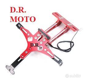 Porta targa regolabile alluminio