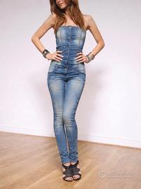 Tuta Jeans DENNY ROSE Donna Intera XS Art. 1105