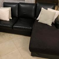 Divano tre posti in 100% pelle vera