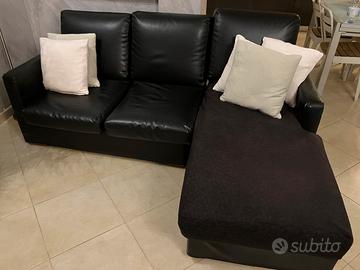 Divano tre posti in 100% pelle vera