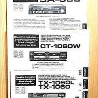 Manuale Pioneer SA 560 CT 1060W TX 1060L F 5L A5
