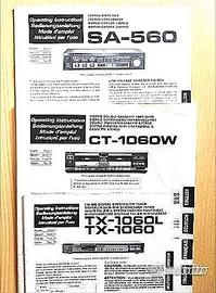 Manuale Pioneer SA 560 CT 1060W TX 1060L F 5L A5