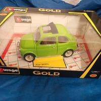 modello burago fiat 500 1/16