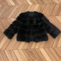 Giacca visone nero
