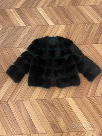 Giacca visone nero