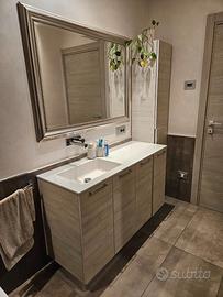 Mobile bagno rovere sbiancato con specchio