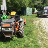 Trattore Pasquali 988 idroguida con molti attrezzi