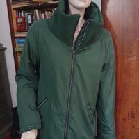 Giaccone donna trapuntato verde scuro