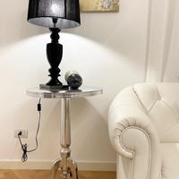 Lampada da tavolo nera moderna grande alta 72 cm