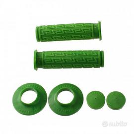 Coppia manopole in gomma per cicli epoca verdi