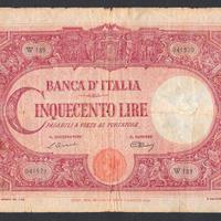 BANCONOTA DA LIRE 500 DEL 21.03.1946