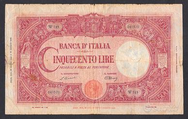 BANCONOTA DA LIRE 500 DEL 21.03.1946