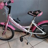 Bicicletta bambina + caschetto + protezioni