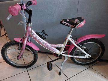 Bicicletta bambina + caschetto + protezioni