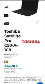 pc portatile toshiba satellite pro c50 