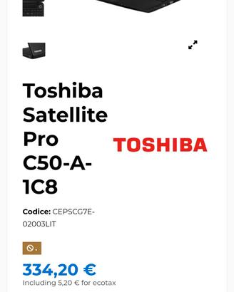 pc portatile toshiba satellite pro c50 