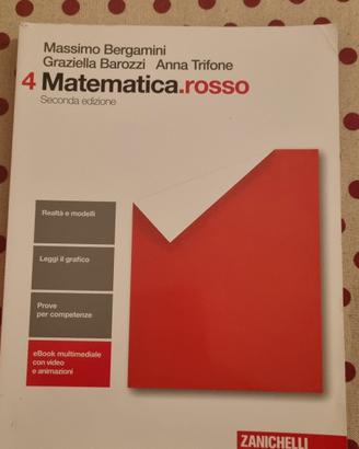 libro matematica rosso 4
