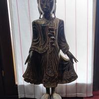 Statua in legno Buddha Thai 80 cm