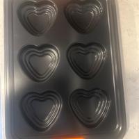 Le Creuset stampo x 6 muffin cuore