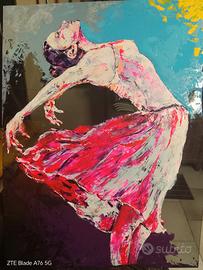opera d'arte ,dipinto " ballerina"
