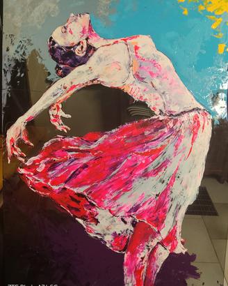 opera d'arte ,dipinto " ballerina"