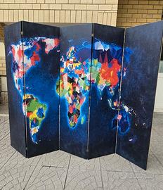 Paravento da Interno Colorato 225x172 XXL 5 Pannel