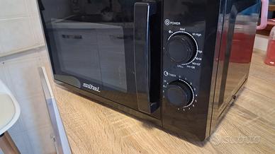 Forno Microonde con Grill Sital Nero Lucido

