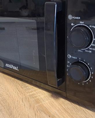 Forno Microonde con Grill Sital Nero Lucido

