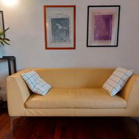 Divano  design due posti ecopelle