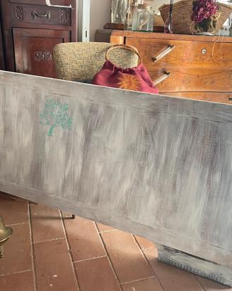 Testata letto matrimoniale stile shabby