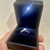 Anello Moissanite VVS1 0.5CT 💎Effetto Diamante