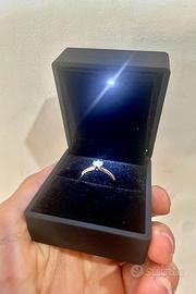 Anello Moissanite VVS1 0.5CT 💎Effetto Diamante