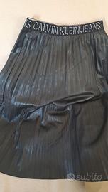 Gonna in pelle  taglia 40 nuova tommyy hilfiger