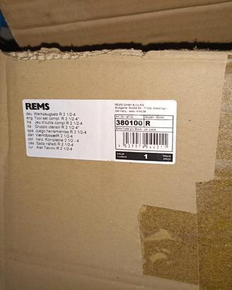 Set di utensili per filiera elettrica REMS MAGNUM