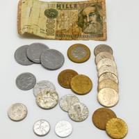 Lotto monete e banconote - Lire italiane