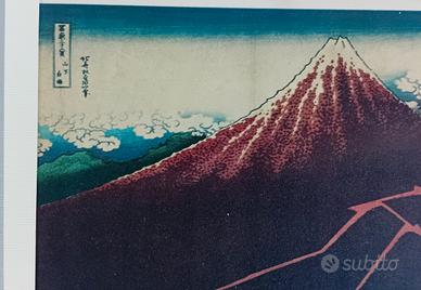 6 stampe antiche di Hokusai rarissime  giapponesi 