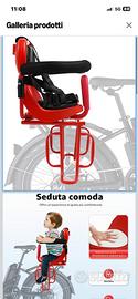 Seggiolino posteriore per bicicletta