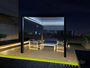 Pergola STYLISH PRO+3x3m Tetto Motorizzato con Led