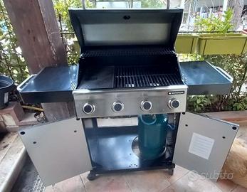 Barbecue a gas 4 fuochi Piezo