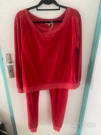 Juicy couture tuta in velluto rossa tg S/M