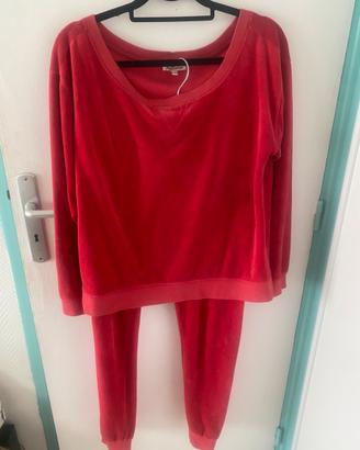 Juicy couture tuta in velluto rossa tg S/M