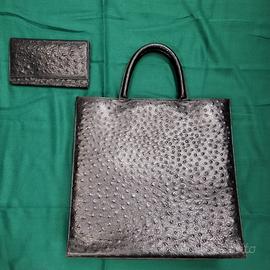 Borsa shopper struzzo